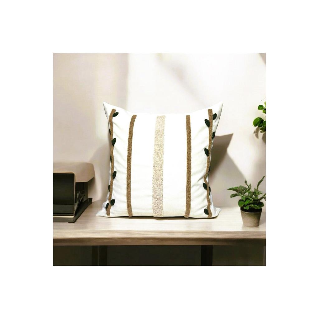 Hd Home Collection Bohemian Design Dal Serie Linen Punch Throw Pillow Cover (pan)