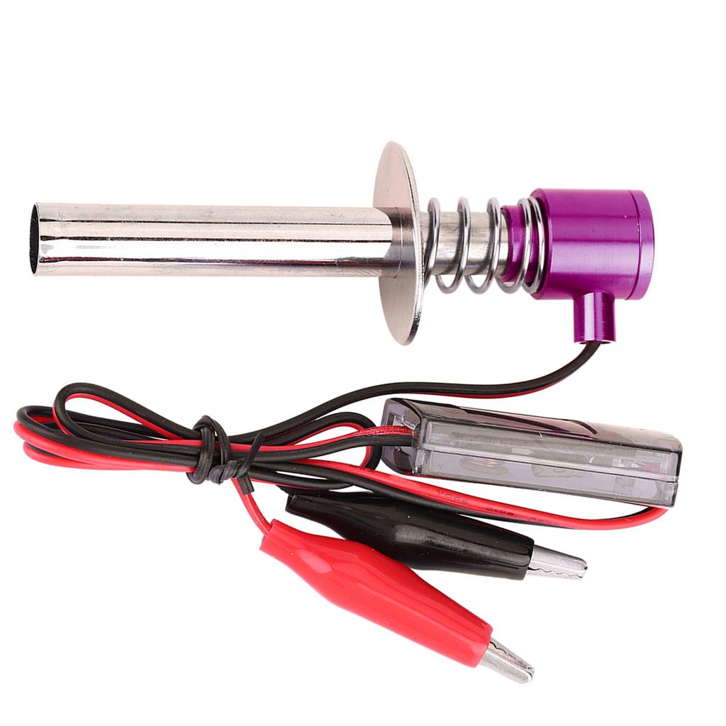 6V -24V Electronic Glow Plug Starter Igniter Fit for RC Car Engine (Blue)