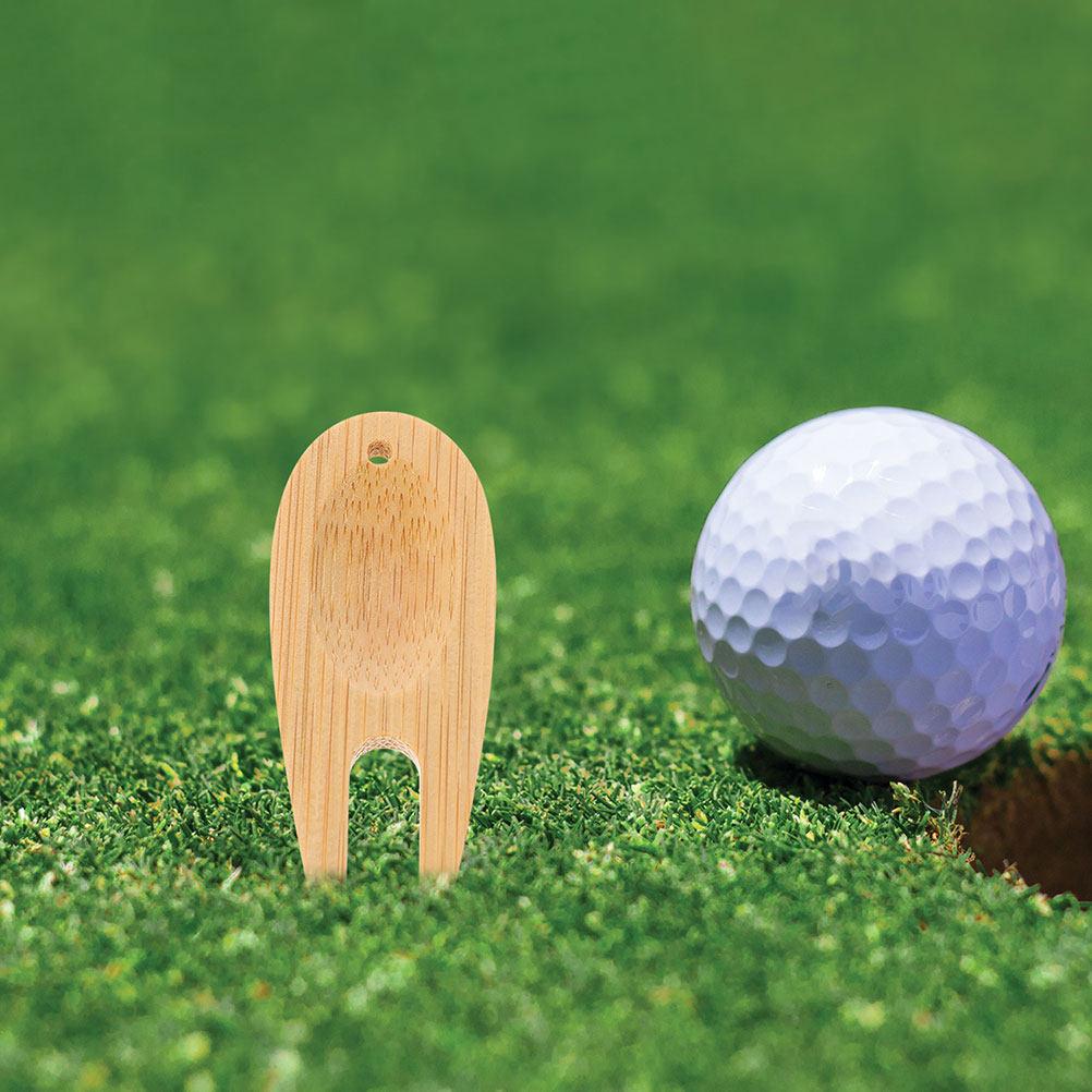 12Pcs Wooden Golf Divot Repair Tool Portable Green Maintenance Multifunctional Golf Fork Ball Marker Accessory 5