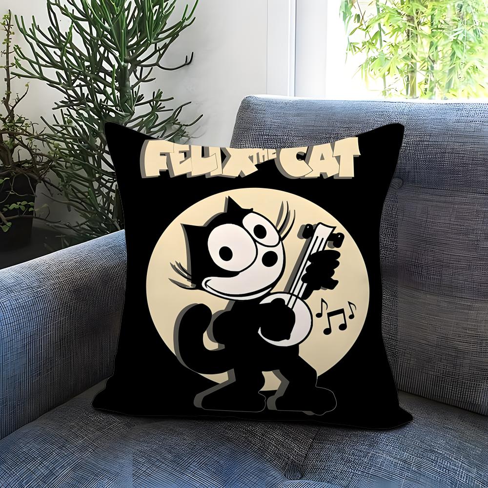 POPULAR Felixx the Ccatt Cushion Cover Comfortable Reversible Pillow Cover Ideal for Car Sofa Bedroom & Beyond