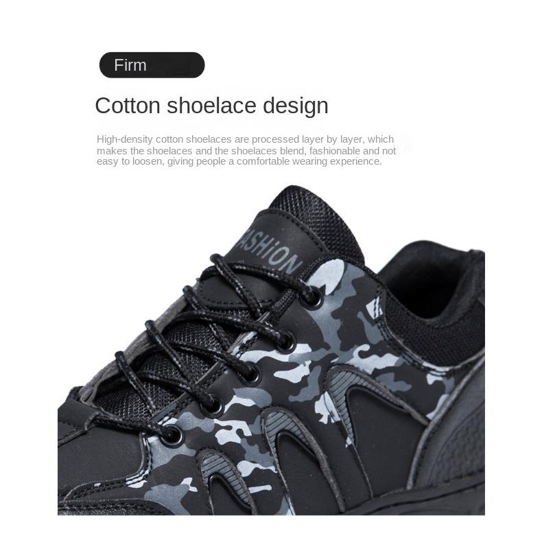 Camouflage Hiking Shoes Spring Men's Work Shoes Comfortable Lightweight Durable Casual Single Shoes