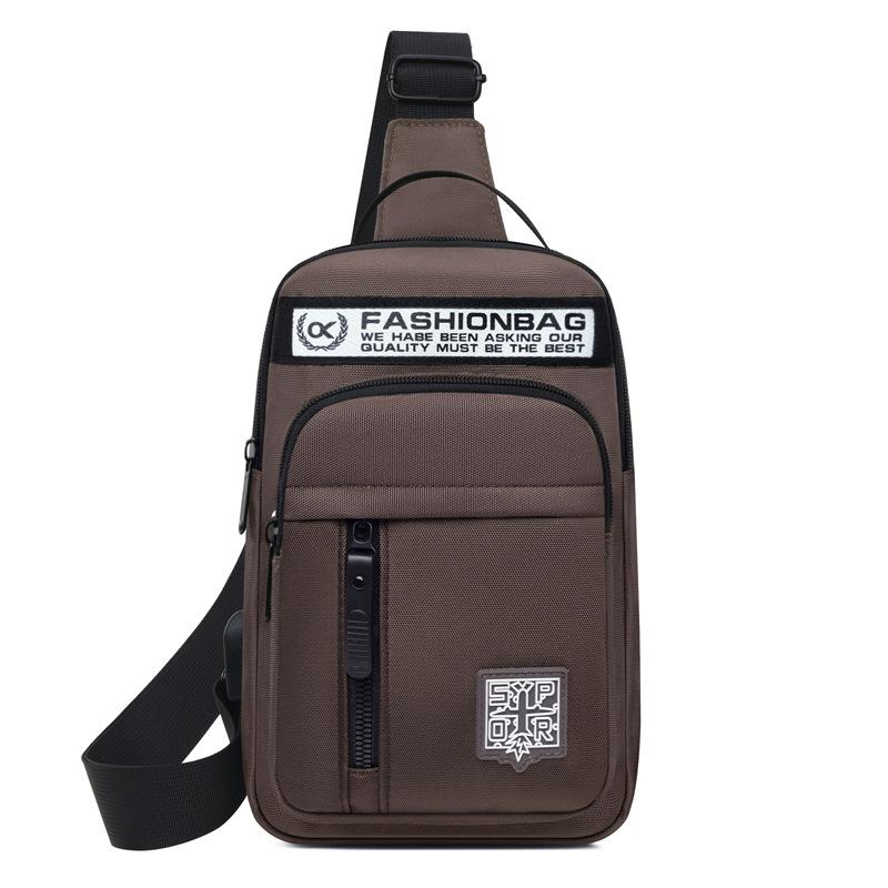 Мужская нагрудная сумка, новая, высокого класса, одноплечевая, повседневная, модная, из ткани Оксфорд, нагрудная сумка, легкий рюкзак для занятий спортом на открытом воздухе
