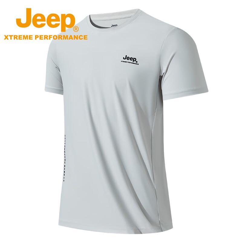 Jeep Men's Ice Silk Quick-Dry Outdoor T-Shirt