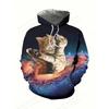 Mens Royal Cat 3D Print Hoodie For Men Women Casual Long Sleeve Hooded Sweatshirt Animal Hoodie Men Clothes Kitten Coat Cartoon