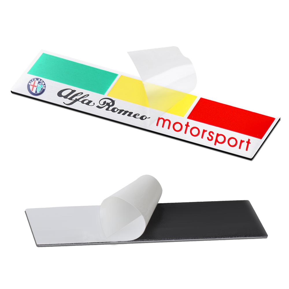kpaxs9 3D Aluminum Alloy Stickers Car Body Trunk Decoration Decal Auto Badge Emblem Car Styling For Alfa Romeo Tonale Giulietta Mito