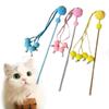 Bell Fairy Cat Riding Stick Pet Supplies Kitten Rod Wand Cute Cats Teasing Stick