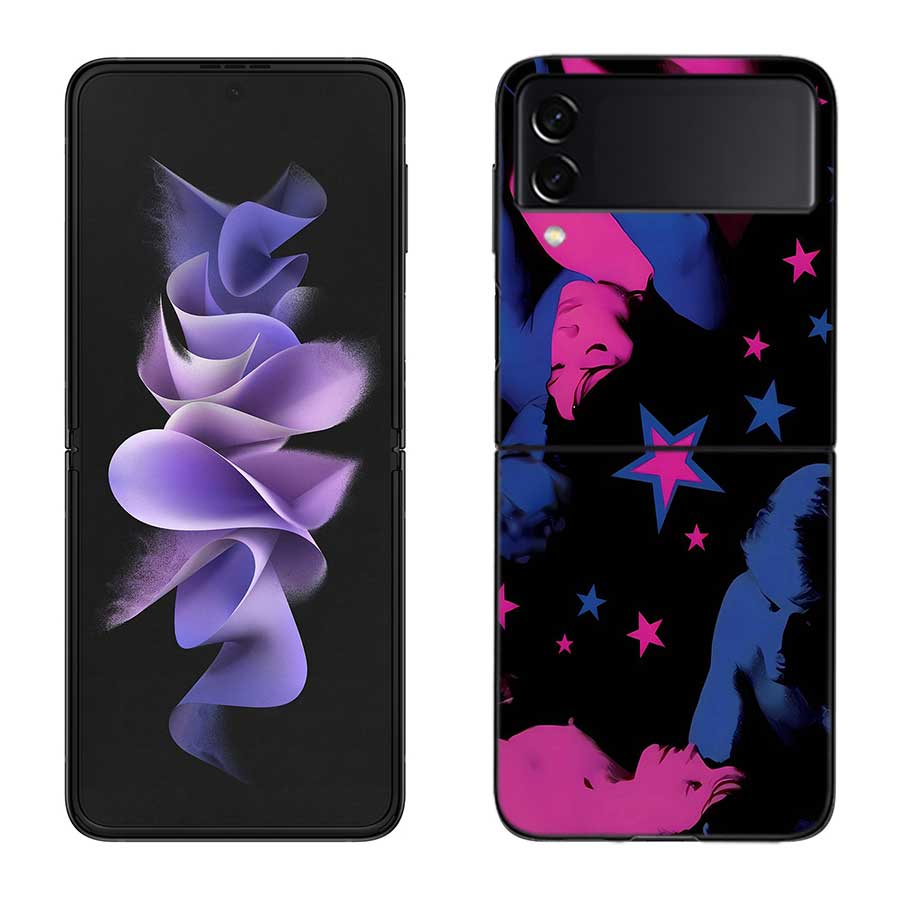 TV Girl Album Phone Case For Samsung Z Flip 7 6 5G Galaxy Z Flip 5 4 3 Black Hard Cell Cover Luxury PC Shell Coque