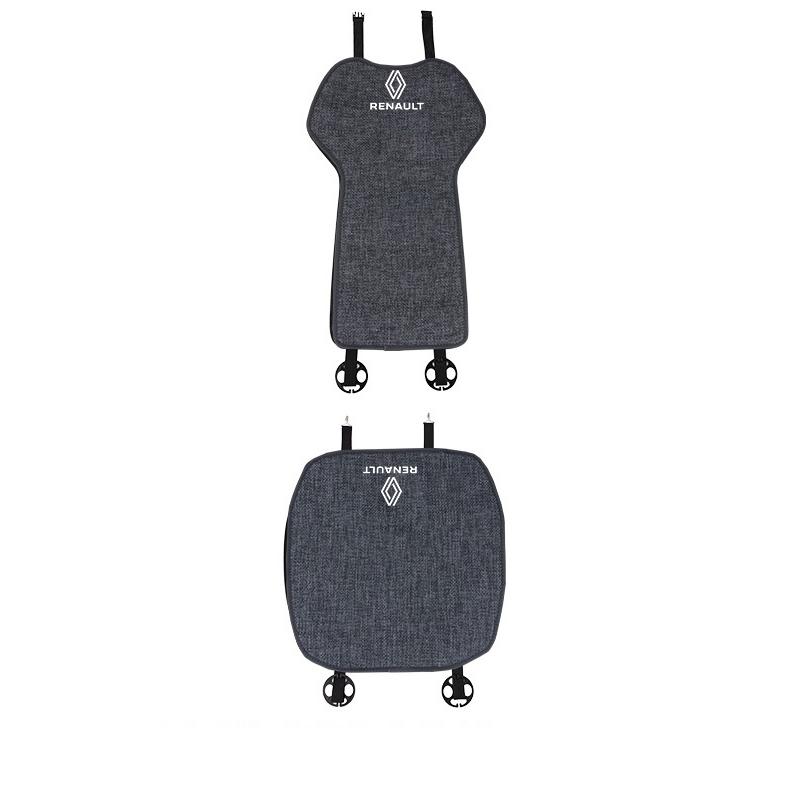 For Renault 2026 New Hub Caps Renault Clio Koleos Megane Espace QM6 Kadjar Captur Scenic Car Seat Anti slip Pad Linen Cool Breat