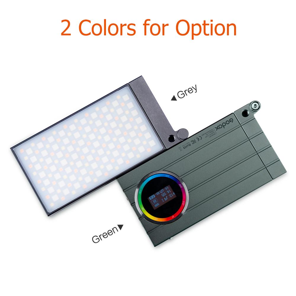 Godox M1 Mini RGB Светодиодная полноцветная видеолампа 13 Вт 2500 ~ 8500 К Цветовая температура Яркость