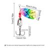 FISHKING 5 шт. блесна Willow Spinner Bait 8,0 г 12,5 г, медь, размер 3#-5# с тройным крючком 2#-1/0#, рыболовная приманка