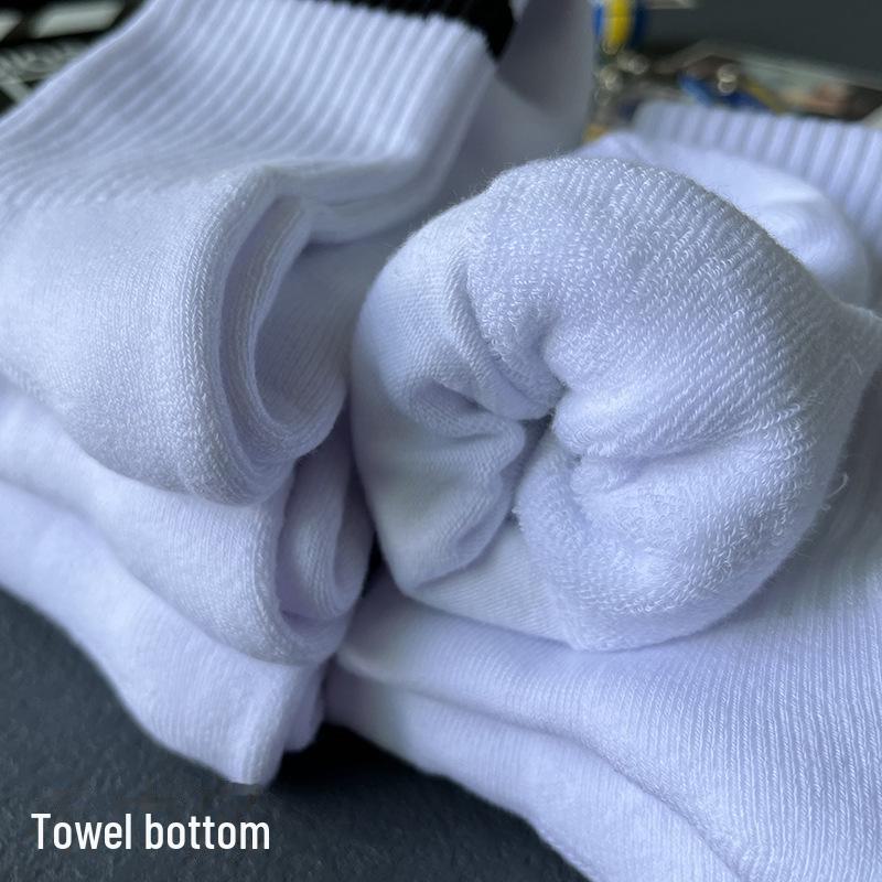 Мужские высокие спортивные носки из хлопка с влагоотводящим эффектом, противоскользящим и амортизирующим дизайном