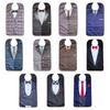 Waterproof Business Suit Gentleman Adult Bib Soft Saliva Towel  Elderly Care