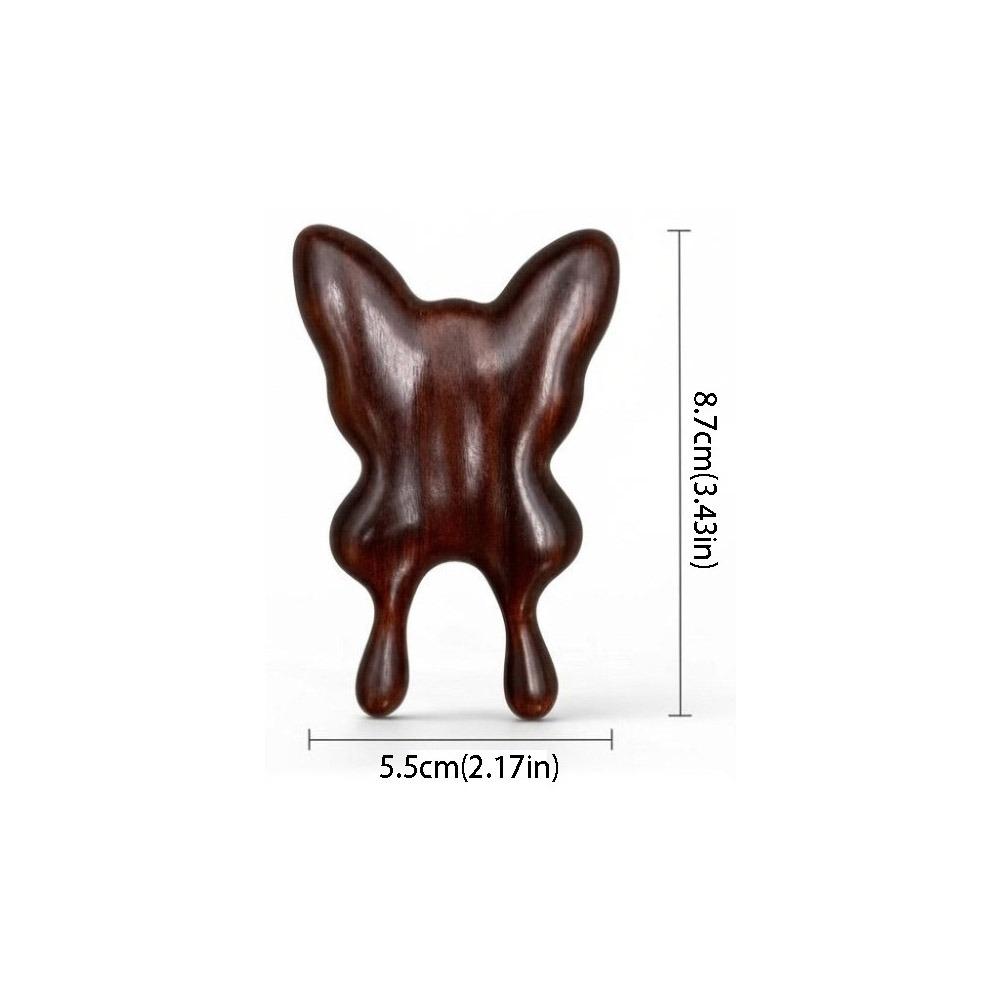 Hand Polished Facial Gua Sha Solid Wood Face Massager Stimulation Gua Sha Tool  Beauty Salon