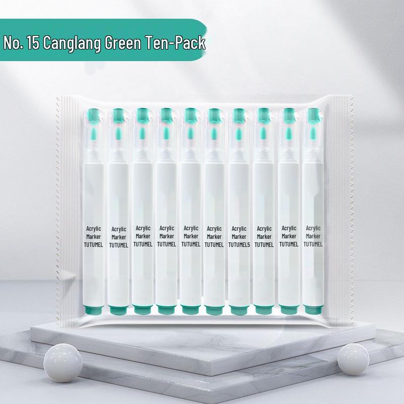 Набор водостойких художественных маркеров одного цвета, 36 штук - Черный, Белый, Красный непрозрачный - Идеально для детского рисования