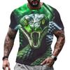 Horror Animal Snake 3D Print T-shirt Fashion Cobra Streetwear Men Woman O-Neck T Shirts Oversized Harajuku Tees Male Tops
