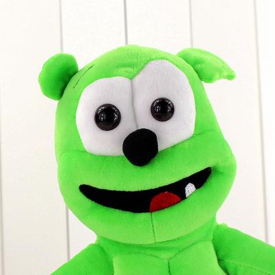 Плюшевая кукла Gummy Bear, зеленая милая мультяшная игрушка для детей, декор для девочек