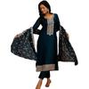 Libas Women's Silk Blend Kurta Sets (48168_Green
