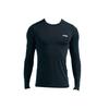 Li Ning Fitness Sports с длинным рукавом дышащая быстросохнущая тренировочная рубашка для велоспорта мужские топы черного цвета AUDSB43