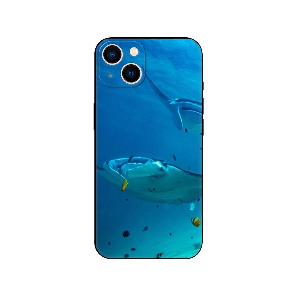 Чехол для телефона Manta Ray для iPhone Samsung Galaxy Redmi Xiaomi Oppo OnePlus Note SA 7 8 9 10 11 12 13 14 20 21 22 23 53 54 Pro Max Plus Ultra TPU Soft