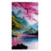 Китайский журавль, большой 5D DIY наборы алмазов для рисования, цветы, горное озеро, пейзаж, полный горный хрусталь, алмазная мозаика, вышивка S393