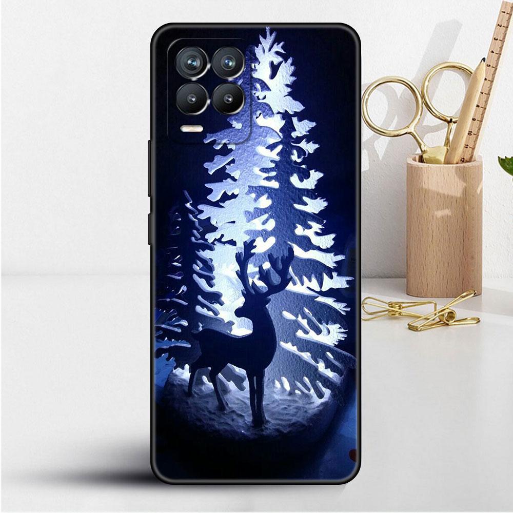 Чехол для Realme 8 C21y GT Neo 2 3 8i C21 7 C11 6 C12 C35 C3 GT 9 Pro C12 Master Funda Чехол для телефона Веселая рождественская елка Олень