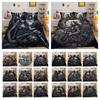 Beauty Skull Printed Bedspreads King Size Microfiber Bed Set Cover Teen Cool Design Comforter Cover Set