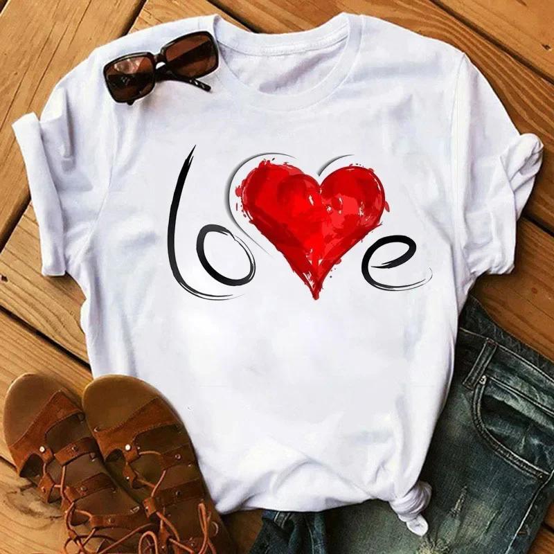 Hot Selling Cute Cartoon Butterfly Pattern Loose Cartoon Letter T-shirt Woman Gothic Aesthetic Clothes Tops