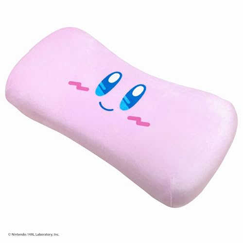 Подушка для поясницы из пенополиуретана с эффектом памяти MORIPiLO Kirby (Мини-подушка для отдыха) Мягкая и приятная на ощупь, плюшевая игрушка, подушка для сна. (Сладких снов, розовый), 16x33x8см, Ch