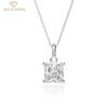 High Carbon Diamond Pendants Necklaces 925 Sterling Silver 1 Carat Colors Gemstone Romantic Fine Jewelry Wedding Party Gifts New Trend