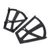 1 Pair White Shoe Rack Hinges ABS Flip Drawer Hinges Durable Plastic Cabinet Accessory  For Entryway