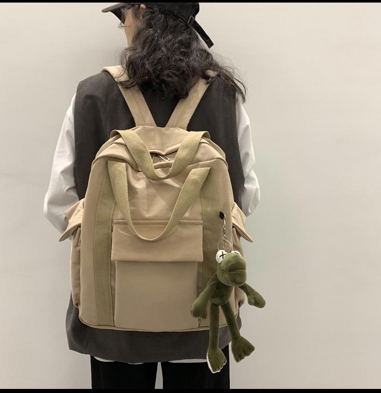 Женский рюкзак в корейском стиле: Модная, Многоцелевая, Вместительная нейлоновая наплечная сумка для колледжа и путешествий