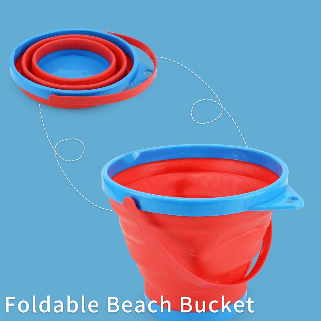 Foldable Beach Bucket Tool Set Children'S Sand Shovel Summer Outdoor Water Toys Boys And Girls Toys