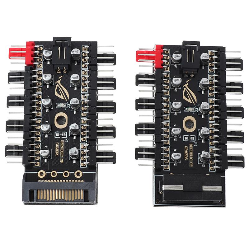 ШИМ-концентратор вентилятора 10, охладитель Sata Molex, охлаждающий вентилятор, разветвитель, адаптер контроллера скорости