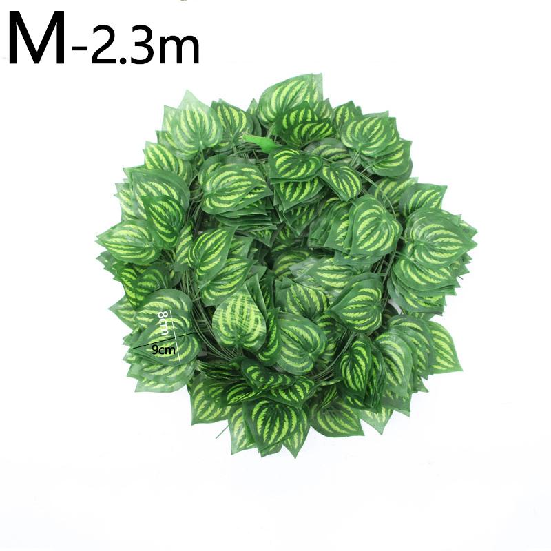 Simulated Vine Vine Vine Decoration Green Leaf Garden Ceiling Decor Climbing Tiger Vine Leaf Green Plant Simulation Plant Home Decor