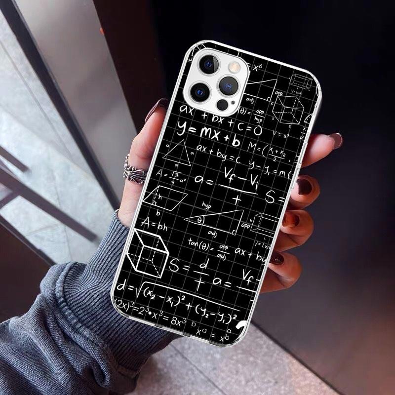 Physics Chemical Mathematics Phone Case For iPhone 17 Air 11 13 Mini 14 15 Plus 16 12 Pro Max 16E SE 7 8 Pattern Soft TPU Back C