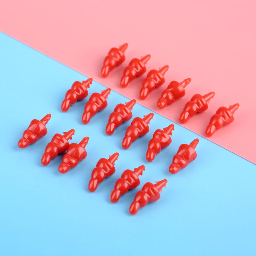 50 шт. 16/22 мм Снеговик Красный нос Поделки DIY Нос для кук Пластиковый нос Санта-Клауса для шитья Изготовления Кук Марионеток Мягких Плюшевых Животных
