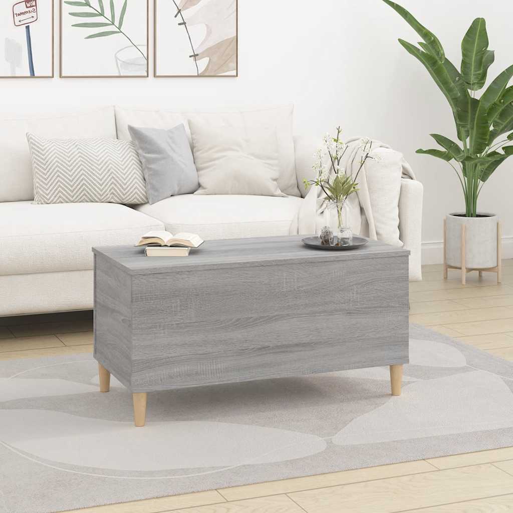 Coffee Table Gray Sonoma 90 x 44.5 x 45 cm Particleboard