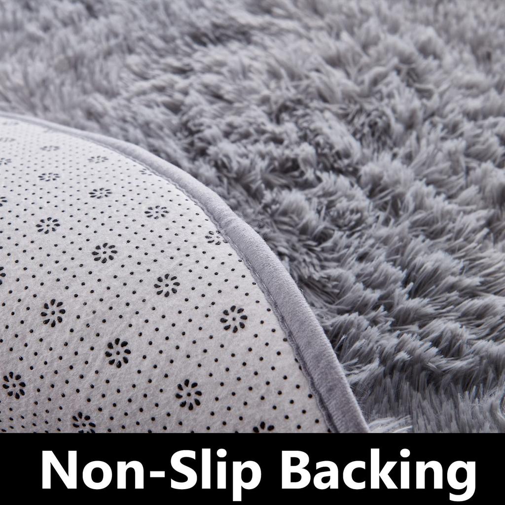 Thick Fluffy Carpets For Living Room Decor Bedside Rug Warm Plush Floor Mats Children's Room Play Mats Silkly Furry Carpet Grey