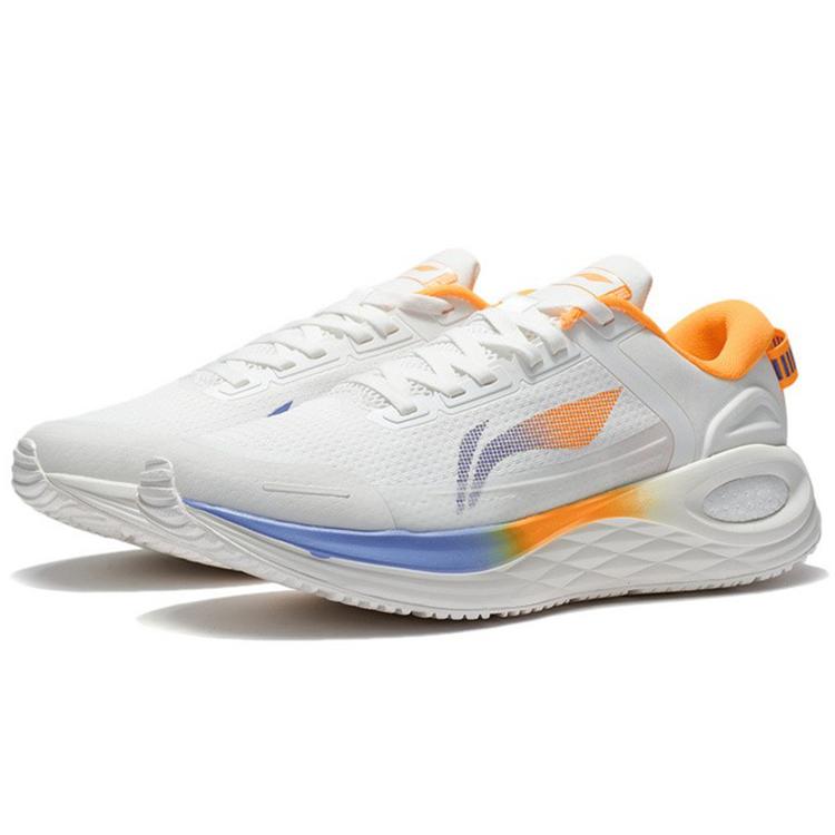 Li Ning Furious Rider 6.0 Базовые беговые кроссовки Мужские Низкие Mist White/Fluorescent Mango Orange ARZS003-1