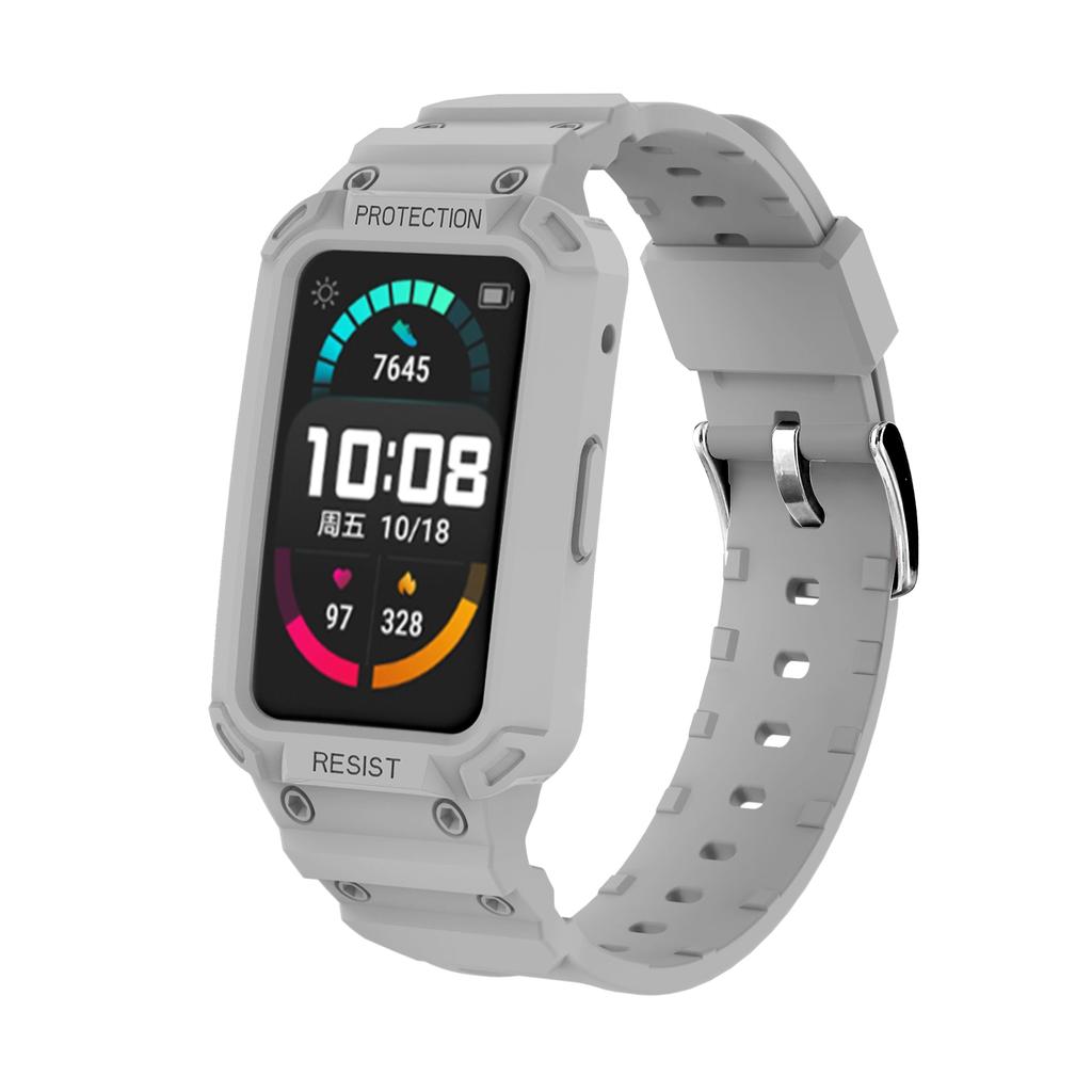 TPU Edge Shell Watchband Cover Protector Wrist Strap For Huawei Watch Fit New/Active Honor Band 10/9/8/7/6 Pro/ES Wristband Case
