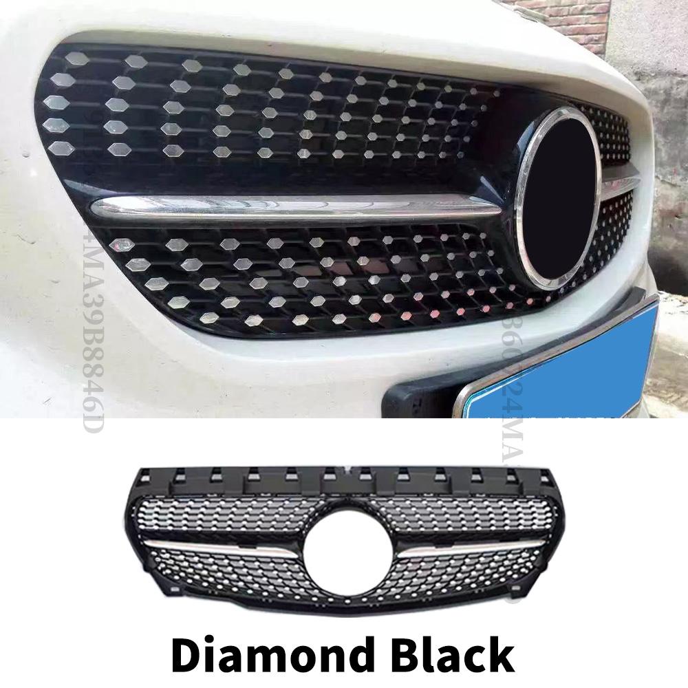 Front Bumper Grille Inlet Grill GT Diamond For Mercedes C117 W117 Benz CLA 2013 2014 2015 2016 2017 2018 2019 Tuning Facelift