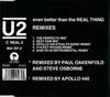 CD U2 - Even Better Than The Real Thing (Re CREAL2 Island Records 1992 Europe Rock Used