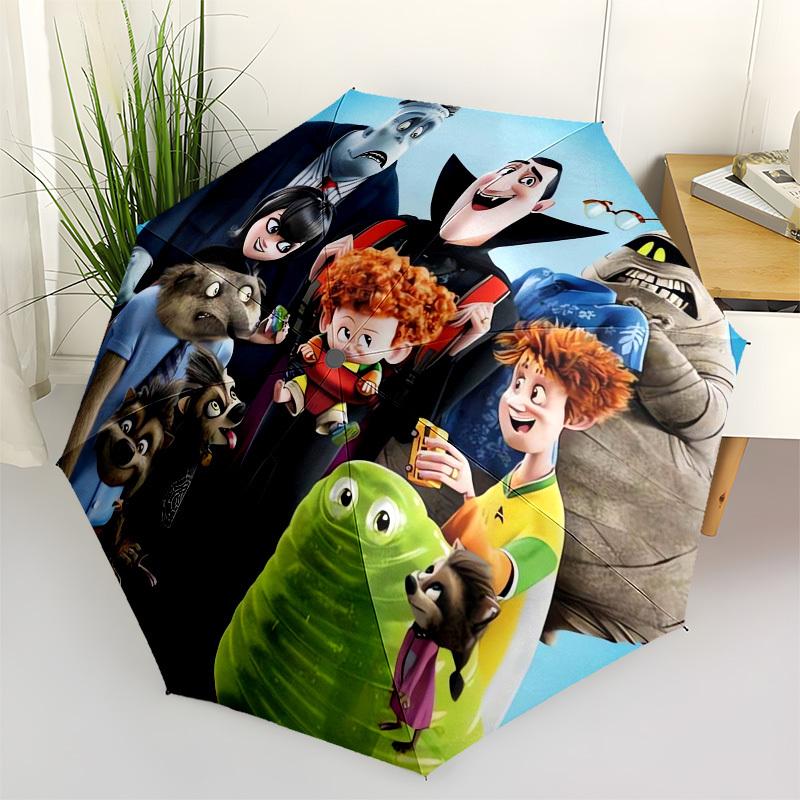 1pc Vampire Family, Monster Friends Themed High-quality Umbrella,Automatic Opening and Closing Umbrella,Multi-functional Umbrella G0811271