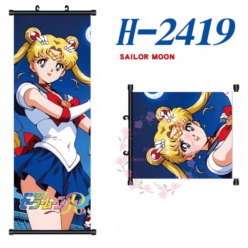 S-Sailor Аниме Луна Холст Свиток Подвесная Картина Аниме Периферия Креативный DIY Аниме Выставка Настенная Картина Постер