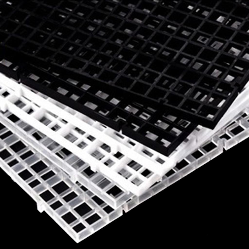 6 шт. Пластиковые решетки Разделительные лотки Аквариумы EggCrate Рассеиватель света Разделитель аквариума Фильтр Решетки для подложки