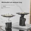 Artistic Woman Tray for Salon, Bedroom, or Living Room Décor – Perfect for Coffee Table, Fruit, or Snack Storage.