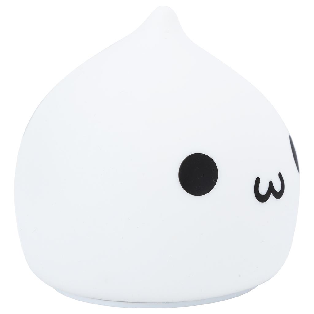 Светодиодный ночник в форме капель воды, силиконовый, 7 цветов, симпатичная настольная лампа (Тип батареи)