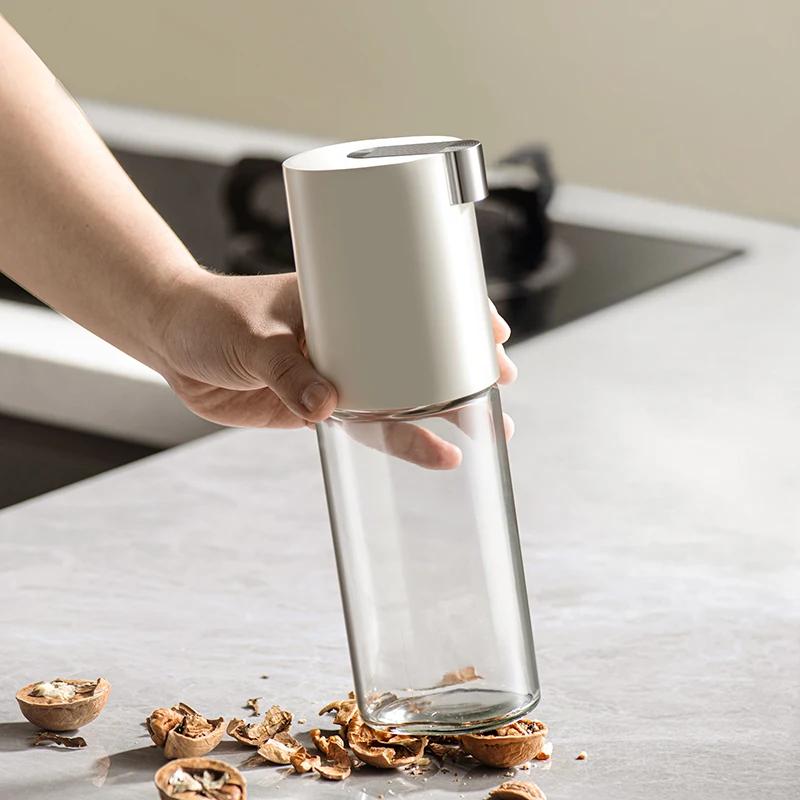 500ml Glass Oil Bottle Automatic Opening Olive Oil Condiment Container Gravity Soy Sauce Vinegar Dispenser Kitchen Tools