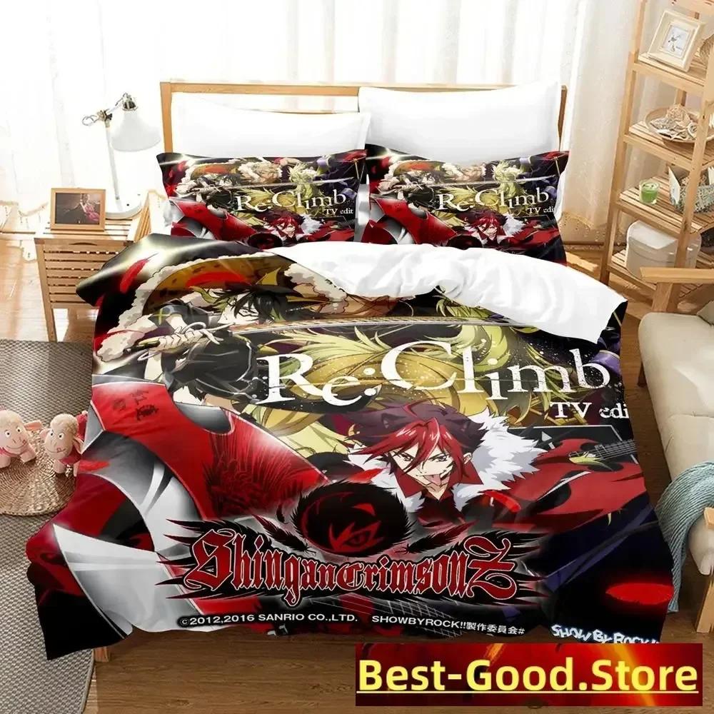 Новый Show By Rock! Комплект постельного белья Single Twin Full Queen King Size Bed Set Adult Kid Bedroom Duvetcover Sets Anime Parure de lit Bed