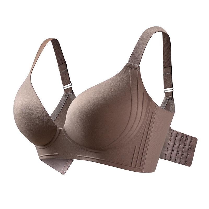 Бесшовный бюстгальтер Женское кружевное поддерживающее нижнее белье Собирающий бюстгальтер Большого размера Тонкий бюстгальтер Пуш-ап